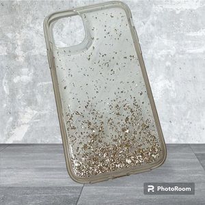 iphone 11 clear phone case with gold specks